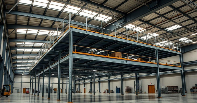 Mezanino industrial met&aacute;lico como solu&ccedil;&atilde;o para otimizar espa&ccedil;os