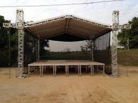 palco praticável em alumínio