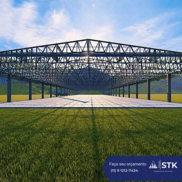 Projeto Galpão Comercial Metalico