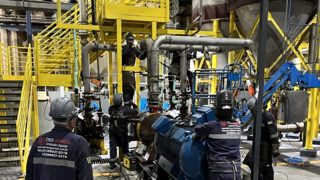Montagem de tubulação industrial